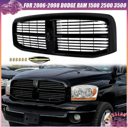 All gloss black front grille - all,